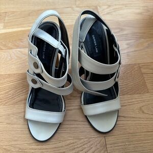 Derek Lam Cream Strappy Heels